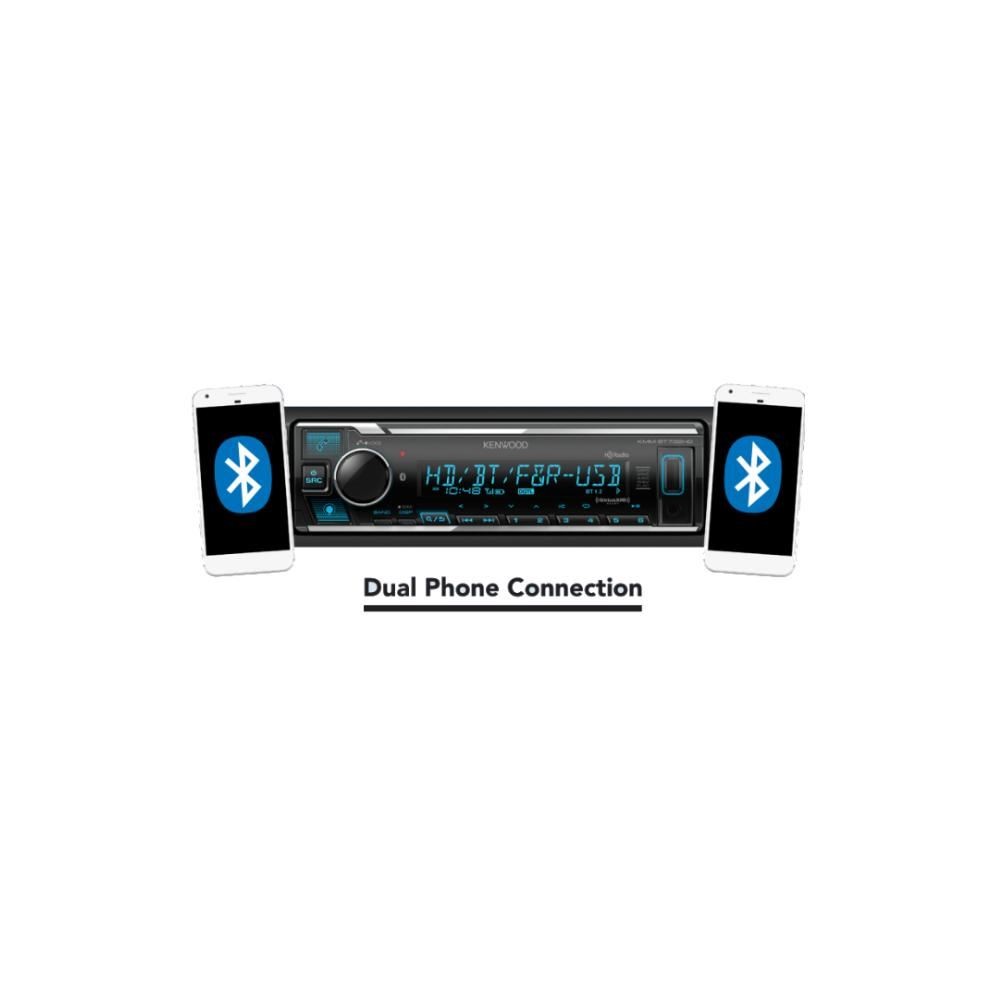 Kenwood KMM-BT732HD Digital Media Receiver Display w/ Bluetooth HD Radio Tuner