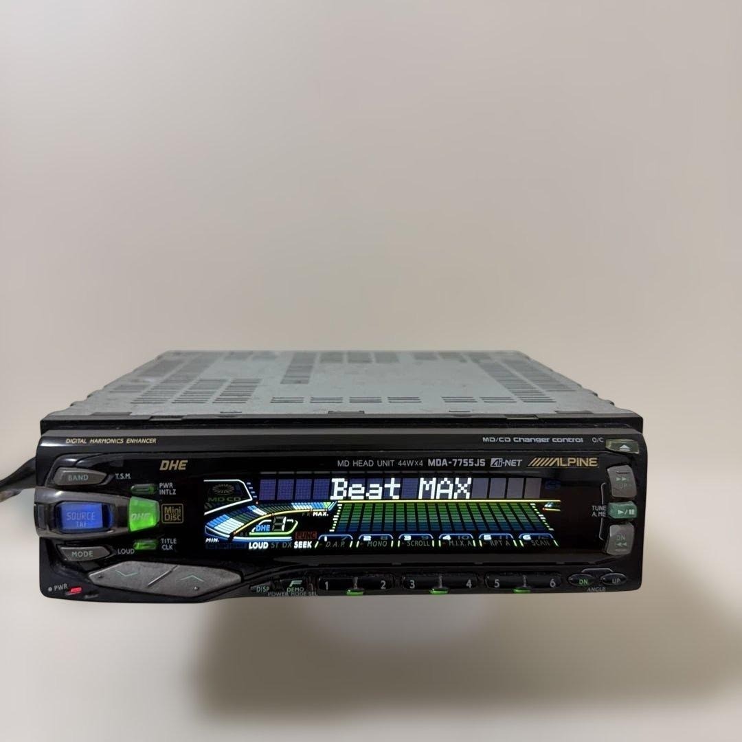 ALPINE MDA-7755JS MD Player Car Audio Head Unit Tested Rare OEM From Japan