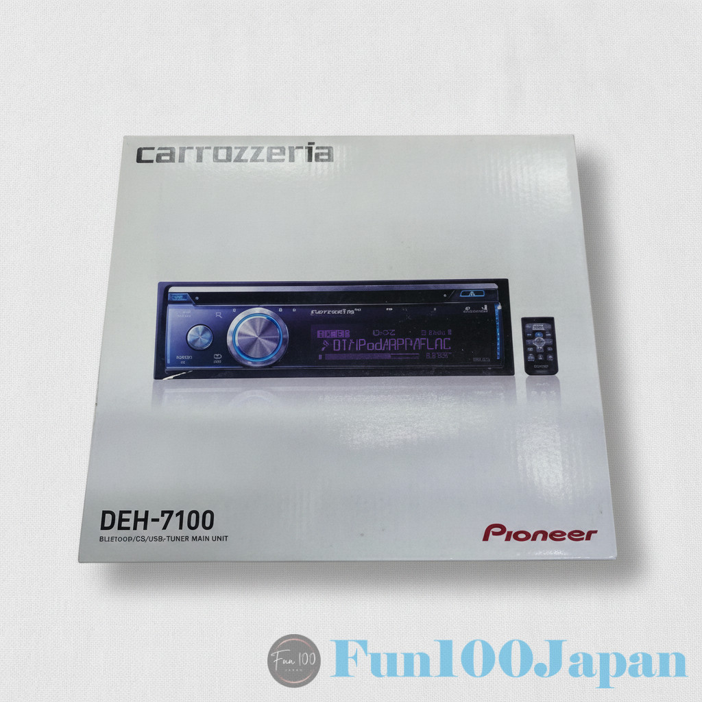 Pioneer Carrozzeria DEH-7100 1DIN CD Bluetooth USB Car Audio Black 2014 NEW