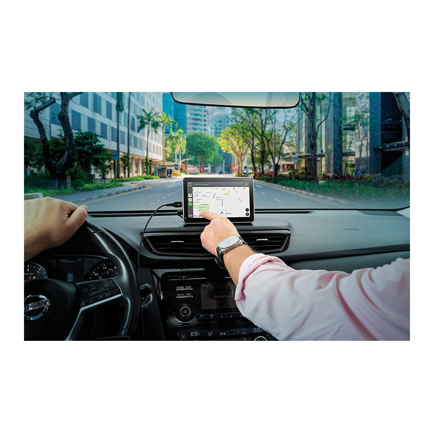 Car and Driver Intellidash 7 In IPS Touchscreen Bluetooth Multimedia Player