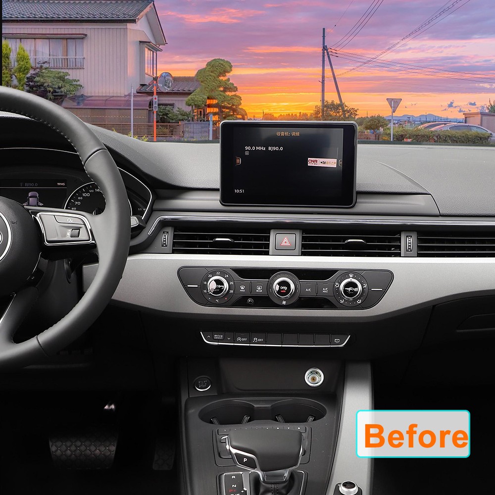 12.3″ For Audi A4L 2017-2021 Car Stereo Radio GPS Carplay WiFi 4+64G Android 14
