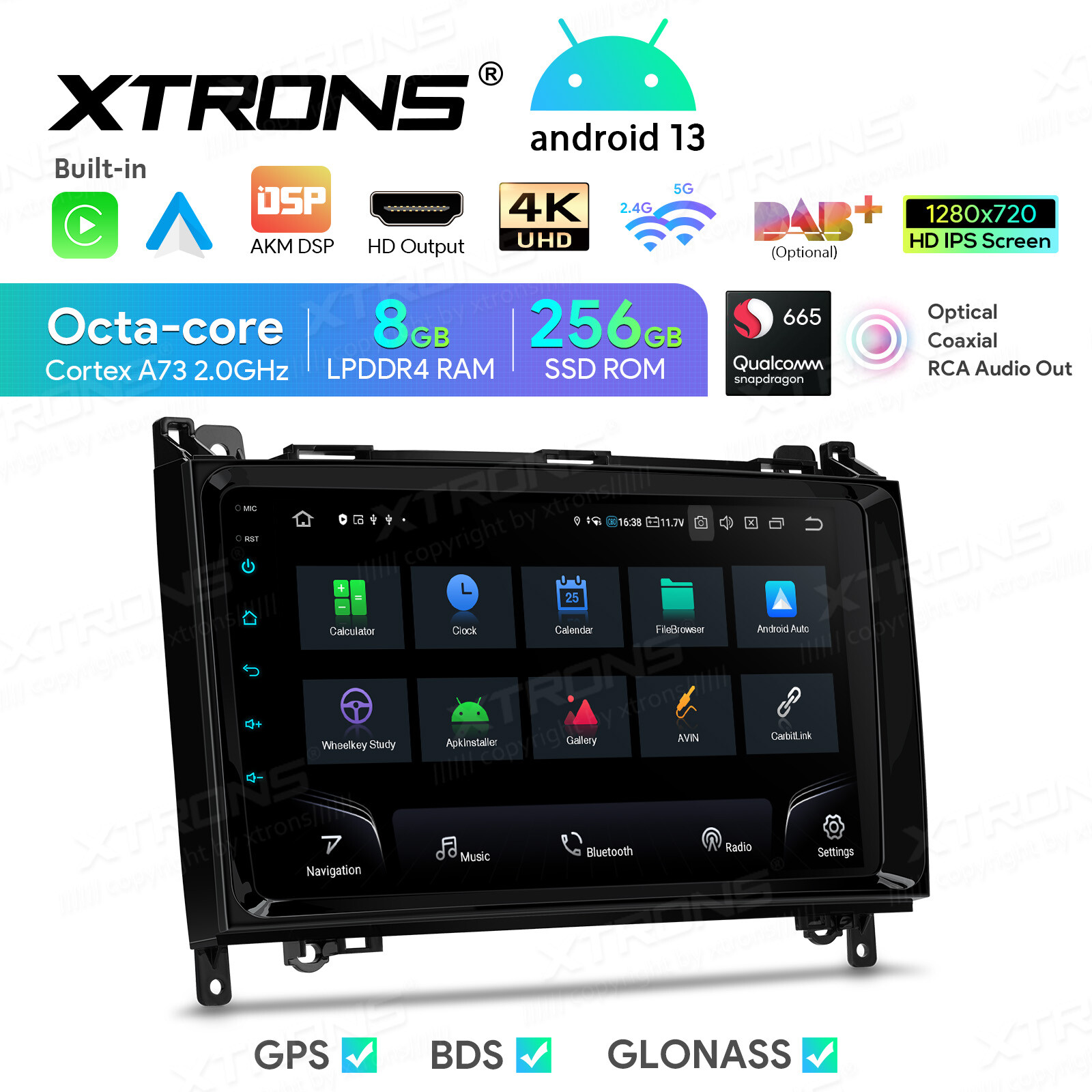 Android 13 Car Stereo Radio 256GB For Mercedes Benz W906 W169 W245 Sprinter 2500