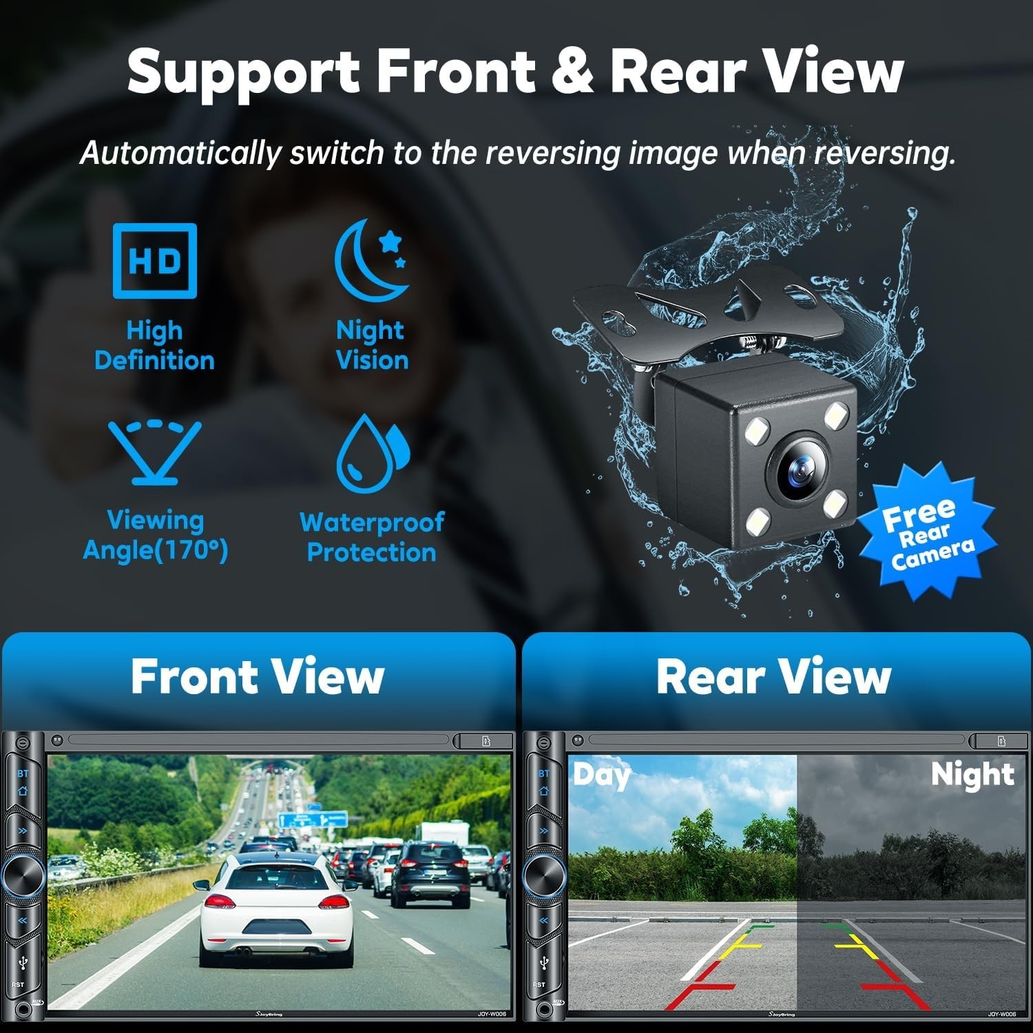 High Power Car Stereo with 4-Channel RCA & Subwoofer Ports