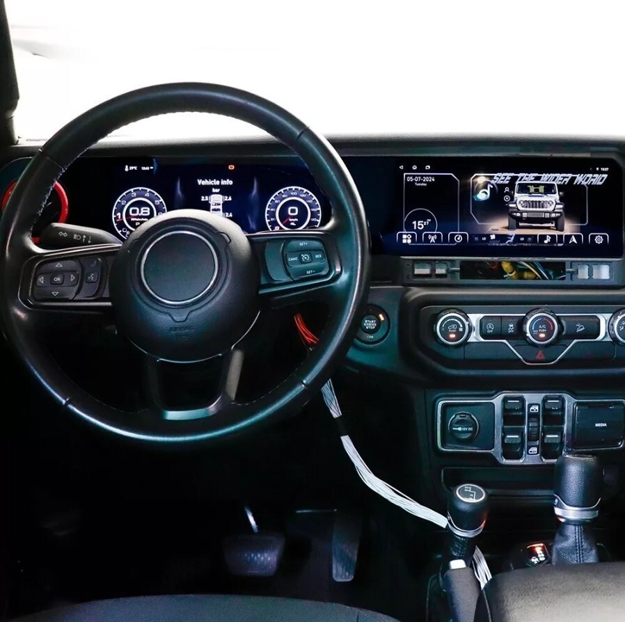 Dual Screen Car Radio for Jeep Wrangler JL Gladiator 2018-2022 Stereo Upgrade