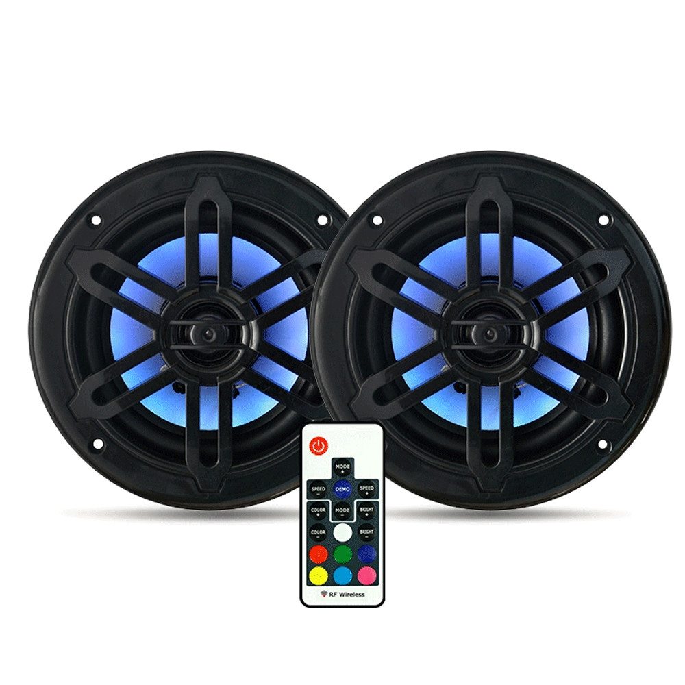 Bluetooth Motorcycle Boat Marine Stereo Audio System w/ 300W Waterproof Speakers