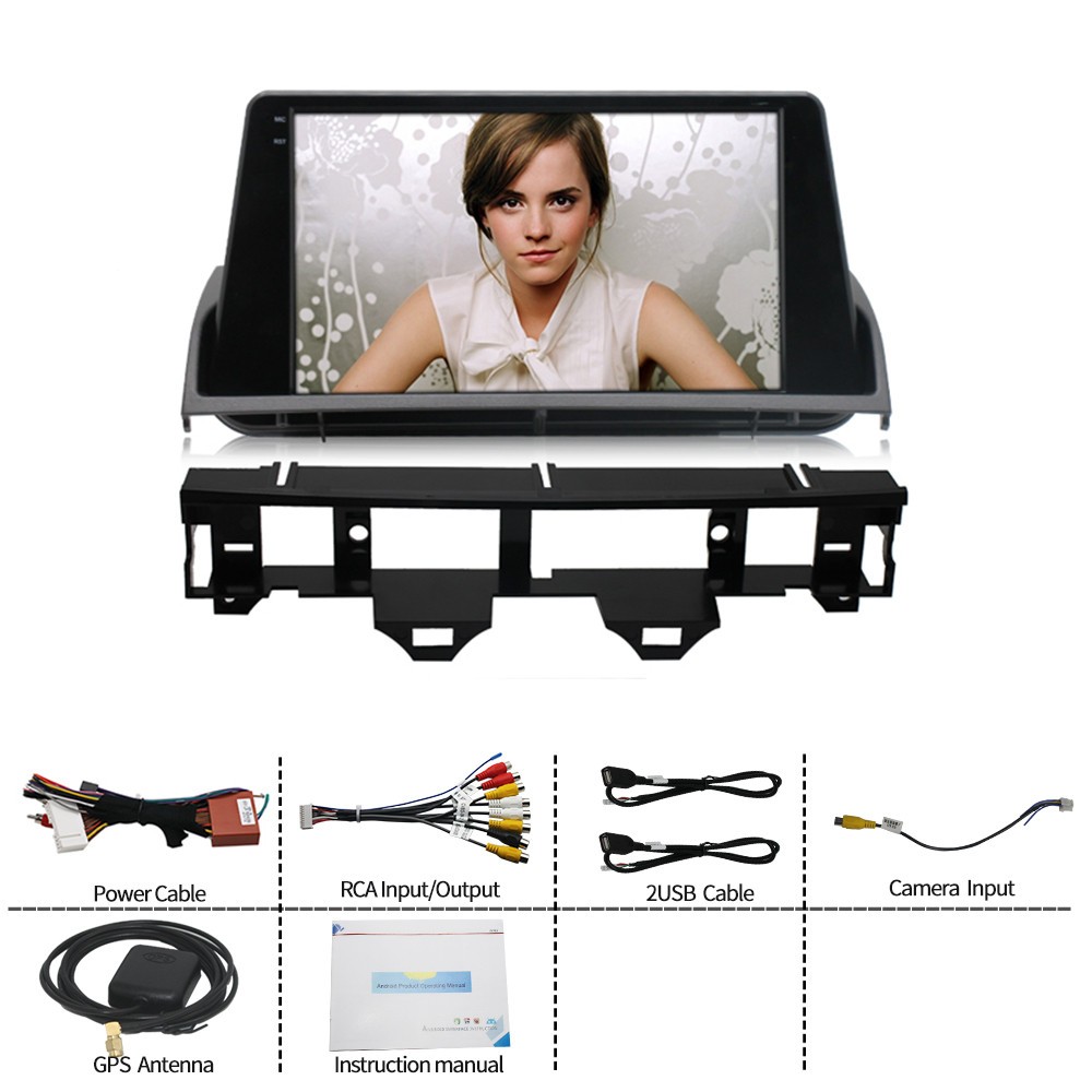 Car Stereo Player HD TV Bluetooth USB WIFI FM Radio Fit For Mazda 6 2004-2015