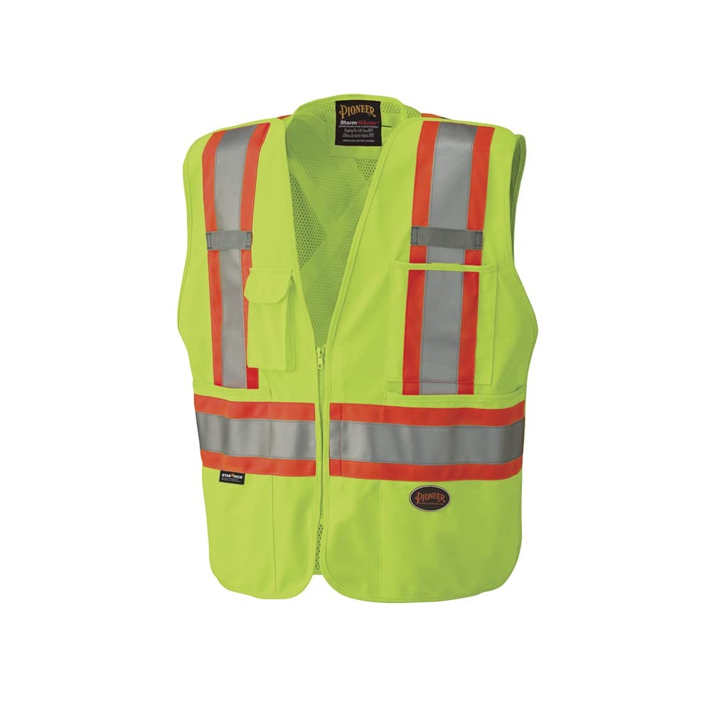 Pioneer Hi-Vis Safety Vest – StarTech Reflective Tape – Snap Break Away, Breatha
