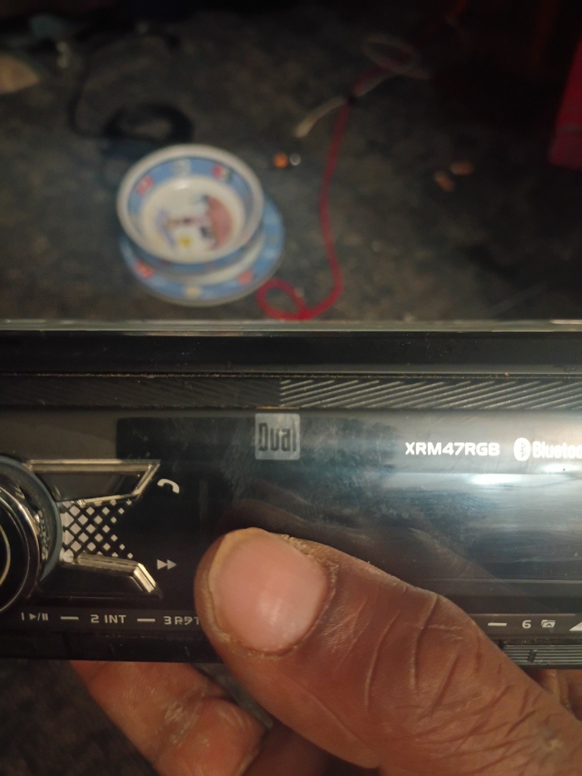 Dual XRM47BT Car Radio Audio Receiver with Bluetooth, USB, and Aux Connectivity