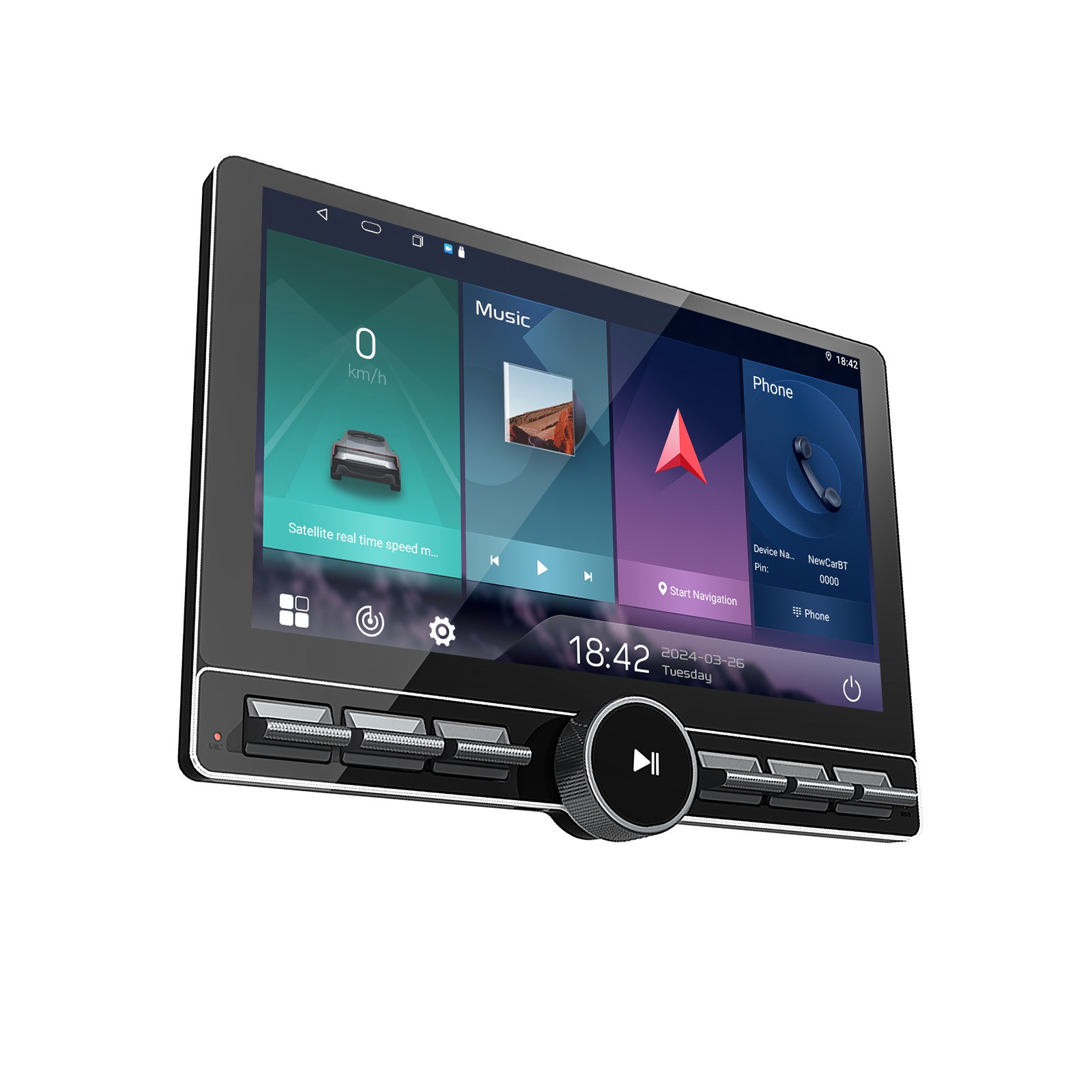 Android 15 2+64G Double 2Din 10.1″ Car Stereo Radio GPS Navigation Apple CarPlay