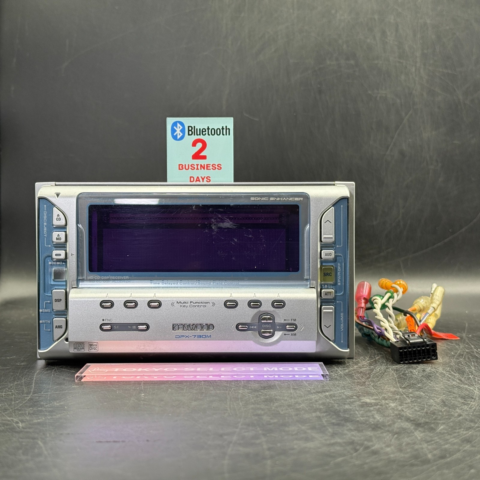 Kenwood DPX-730M 2DIN Car Audio CD MD Player Added Bluetooth JDM Tested In Stock