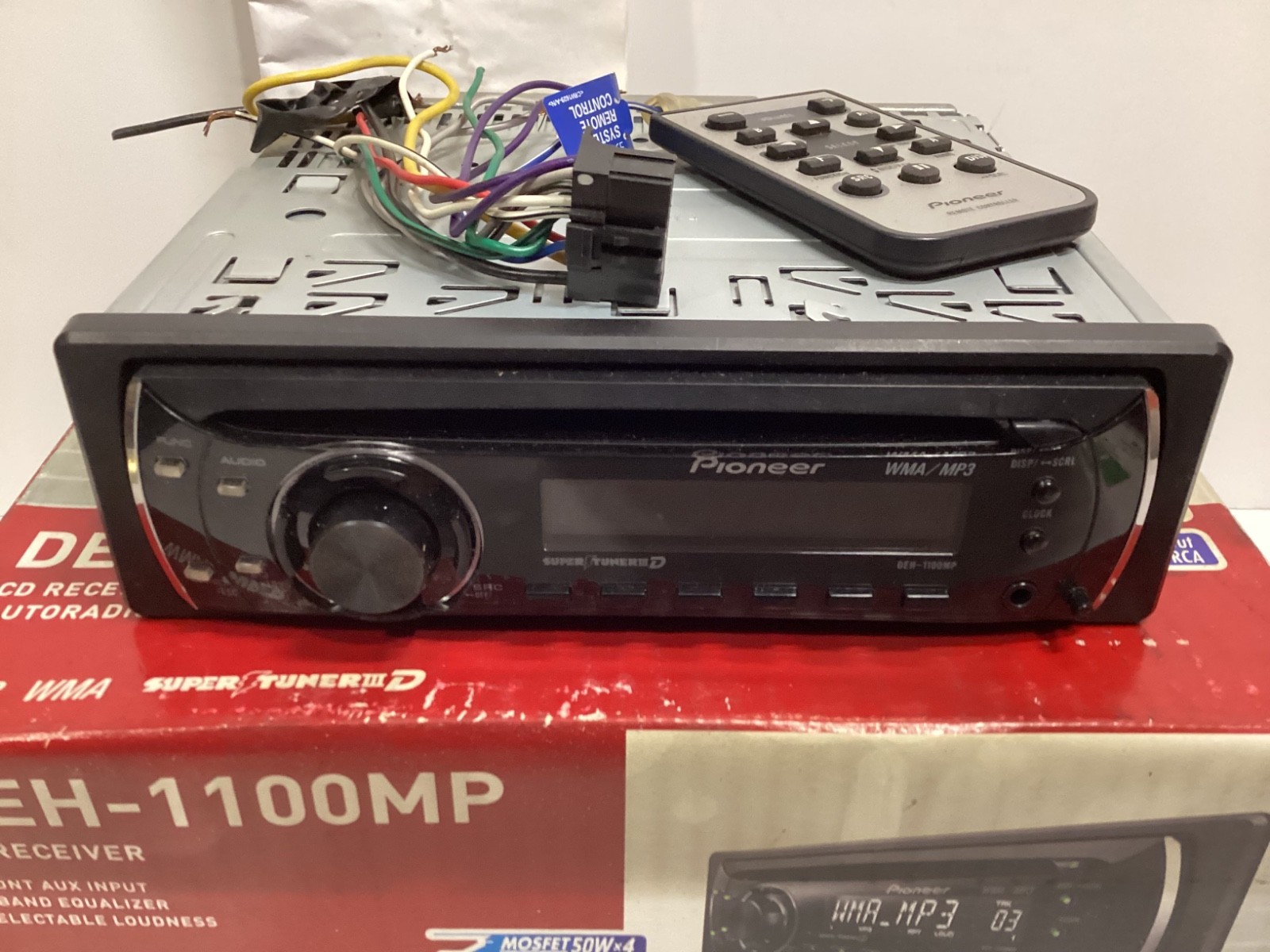 Pioneer DEH-1100MP CD Player WMA MP3 Aux In Car Stereo Radio open box