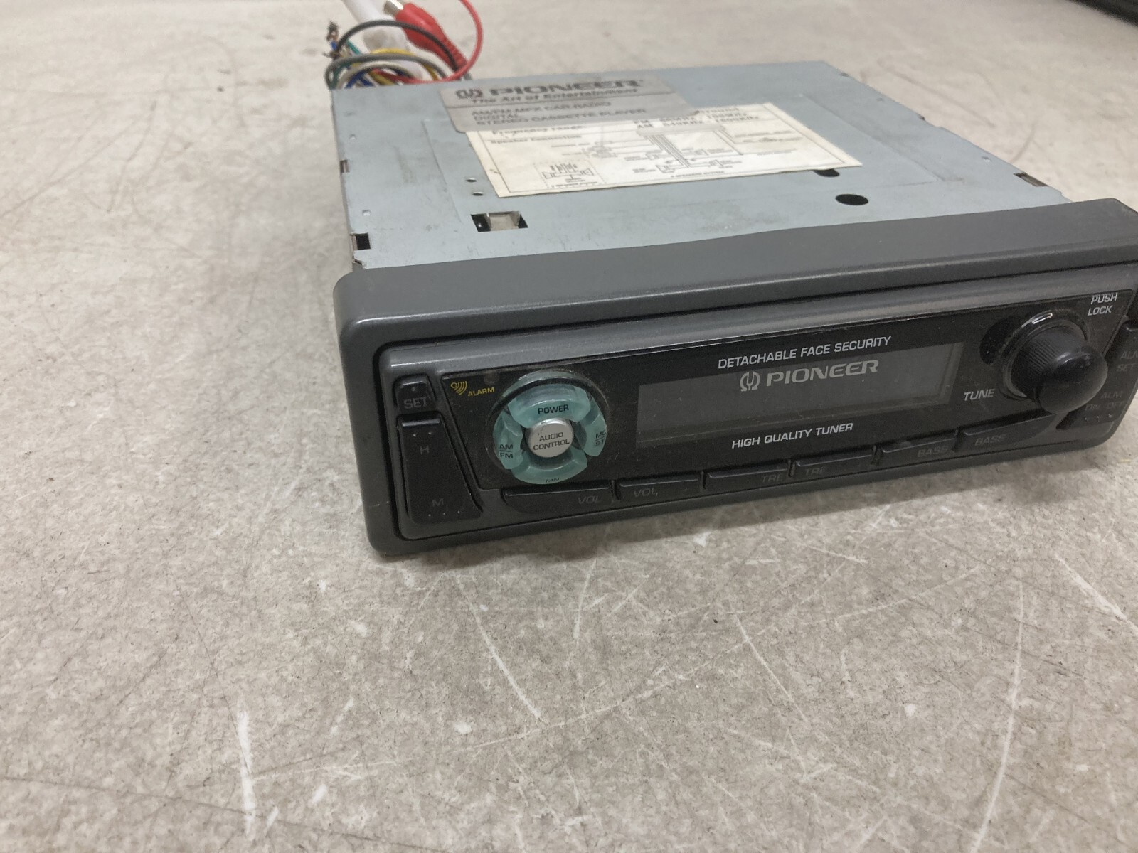 Vintage Pioneer MPX AM/FM cassette car stereo