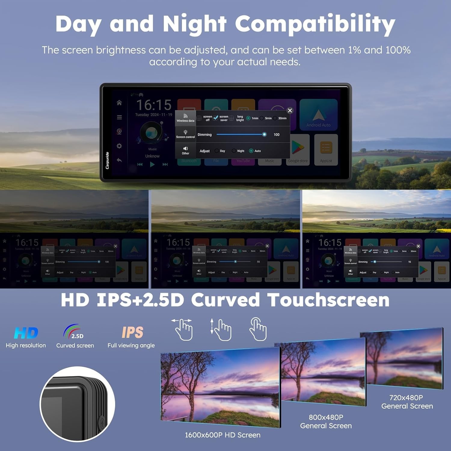 CARPURIDE W903 Plus Smart Multimedia Wireless Carplay Android Auto Dash Camera