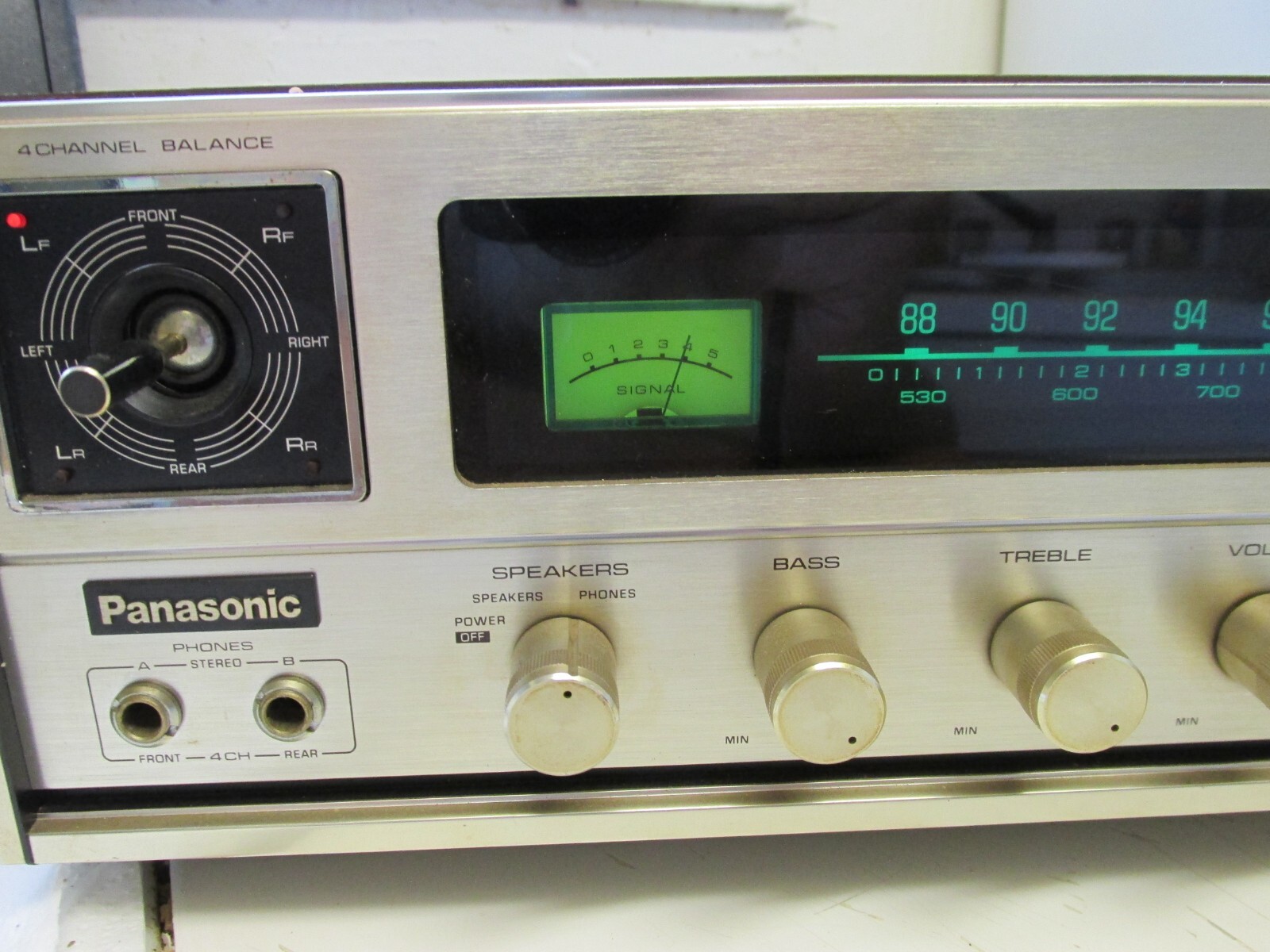 Panasonic AM/FM Reciever/Amp CD-4 SA 507 Mic /Guitar Inputs 4 -Channel