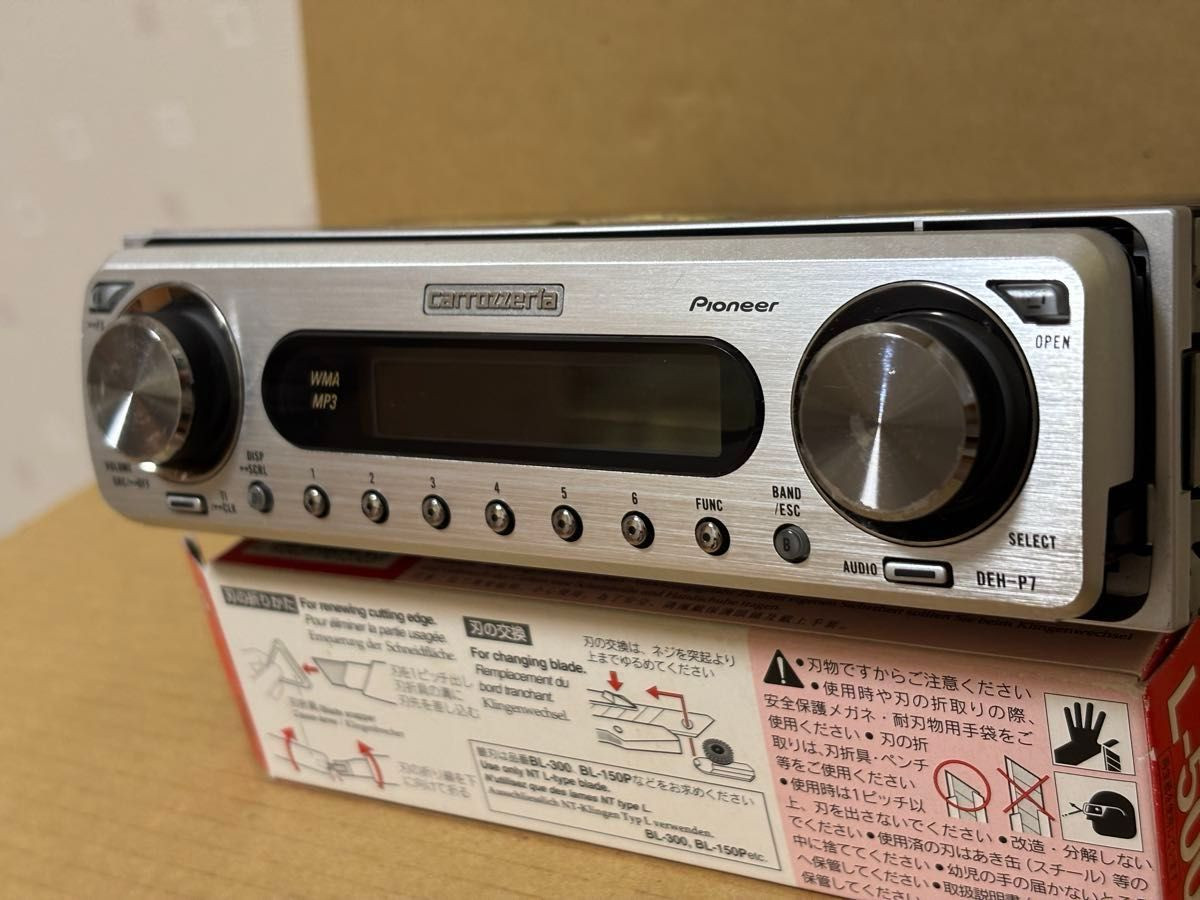 Pioneer Carrozzeria DEH-P7 1din Car Audio CD Player Tested Working Vary Good