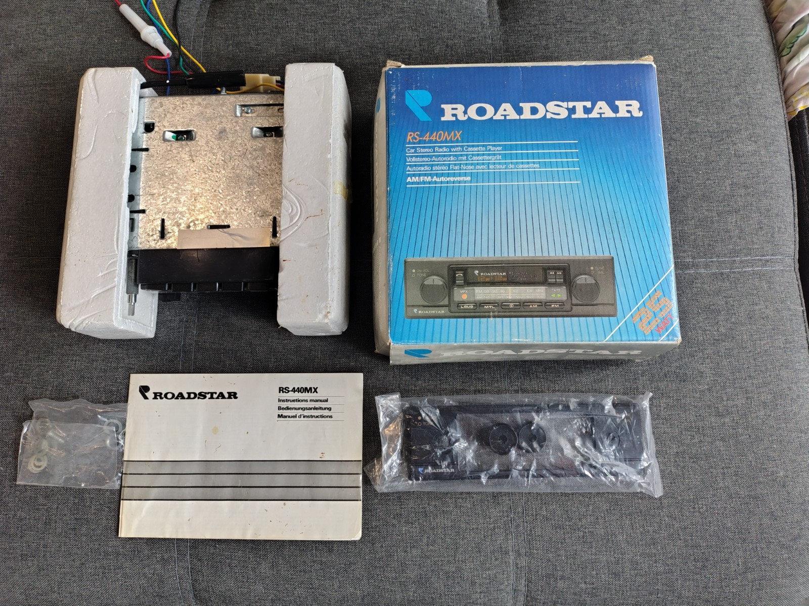 Roadstar RS440MX Car Stereo Cassette In Dash Receiver Fully Working Never Used