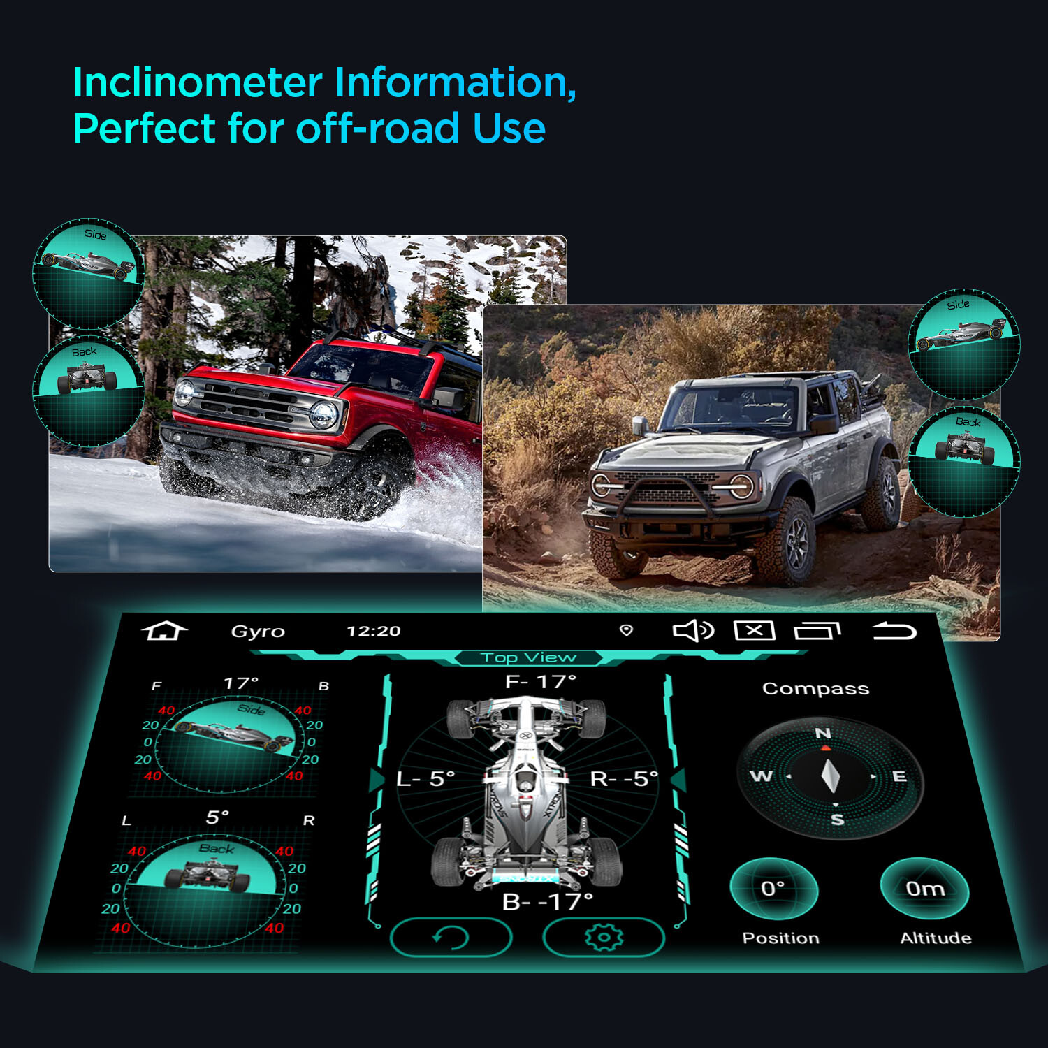 Android 13 8Core 5″ Car GPS Radio Stereo 4G LTE For Jeep Wrangler Dodge Chrysler