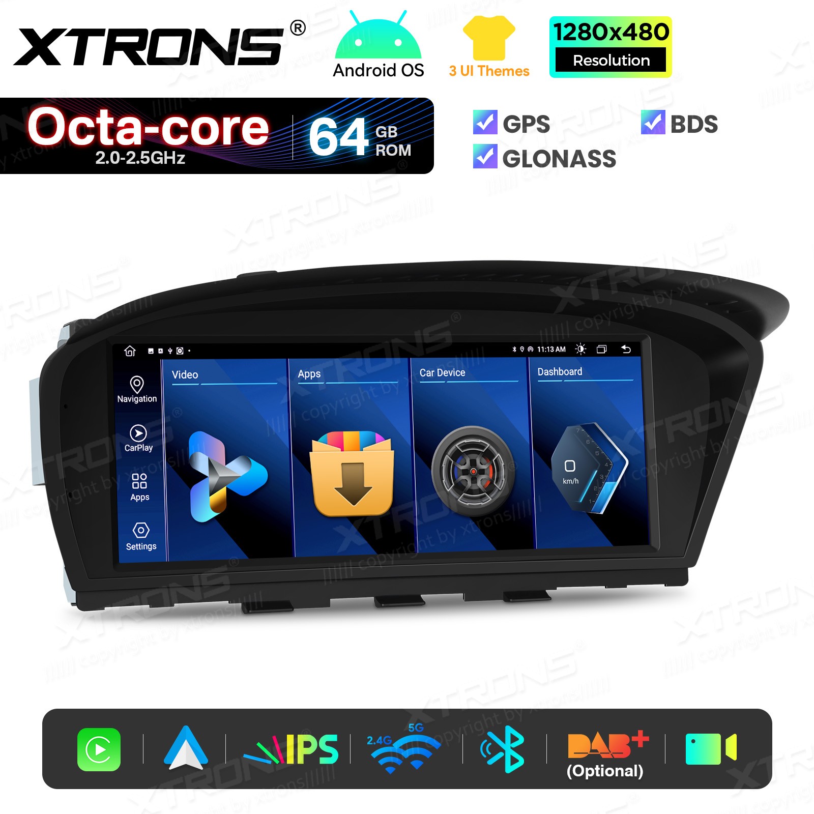 8.8″ Screen Upgrade for BMW 3 5 Series E60 Android 8-Core 64G CarPlay Retrofit
