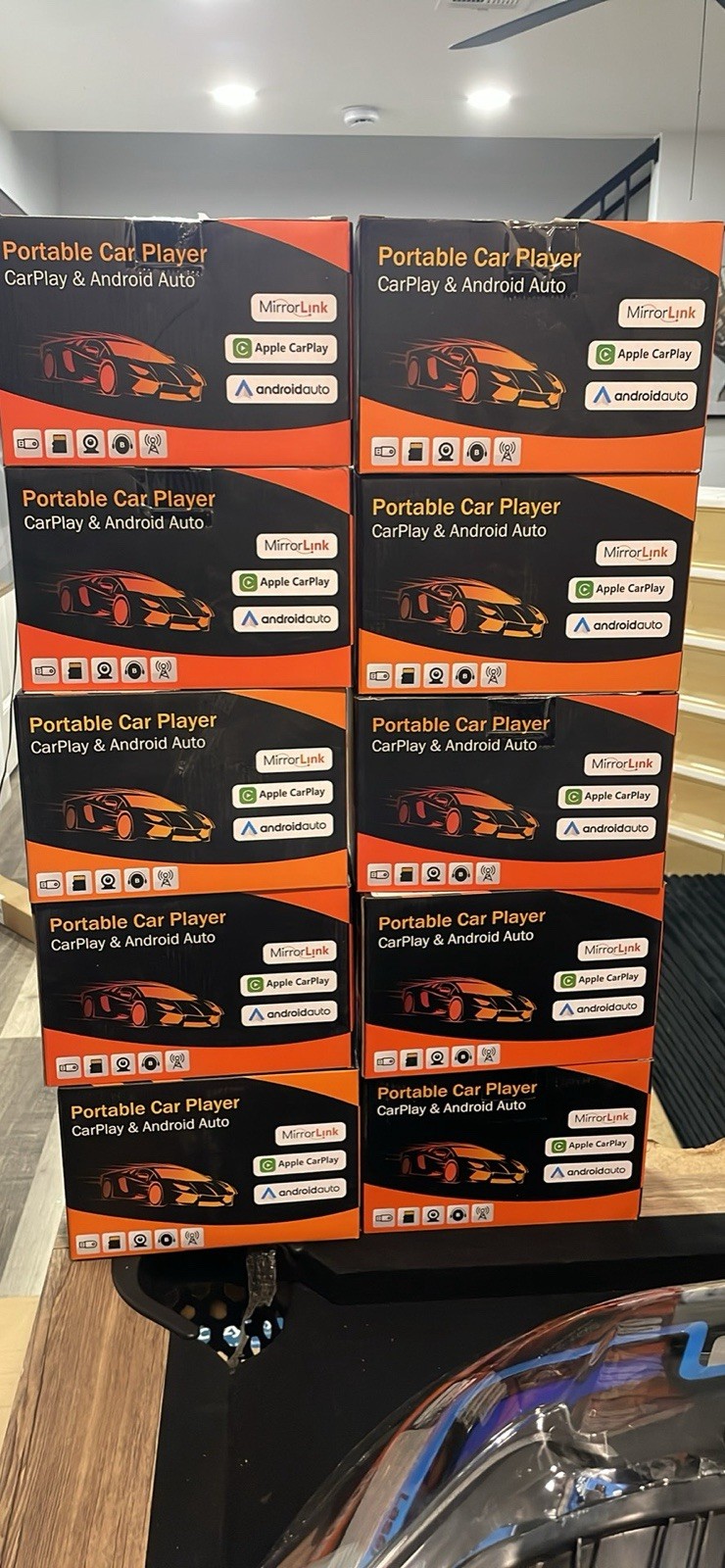 Portable Car Player MirrorLink Carplay Android Auto Box