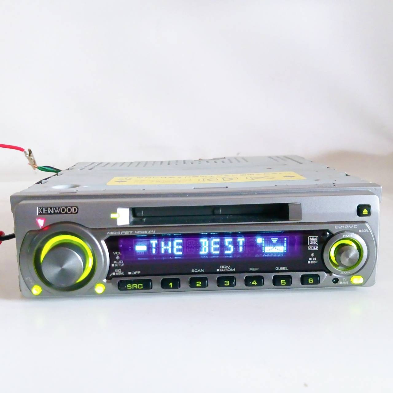 KENWOOD E212MD MD Receiver 1DIN Car Stereo Head Unit JDM Tested Japan BF282