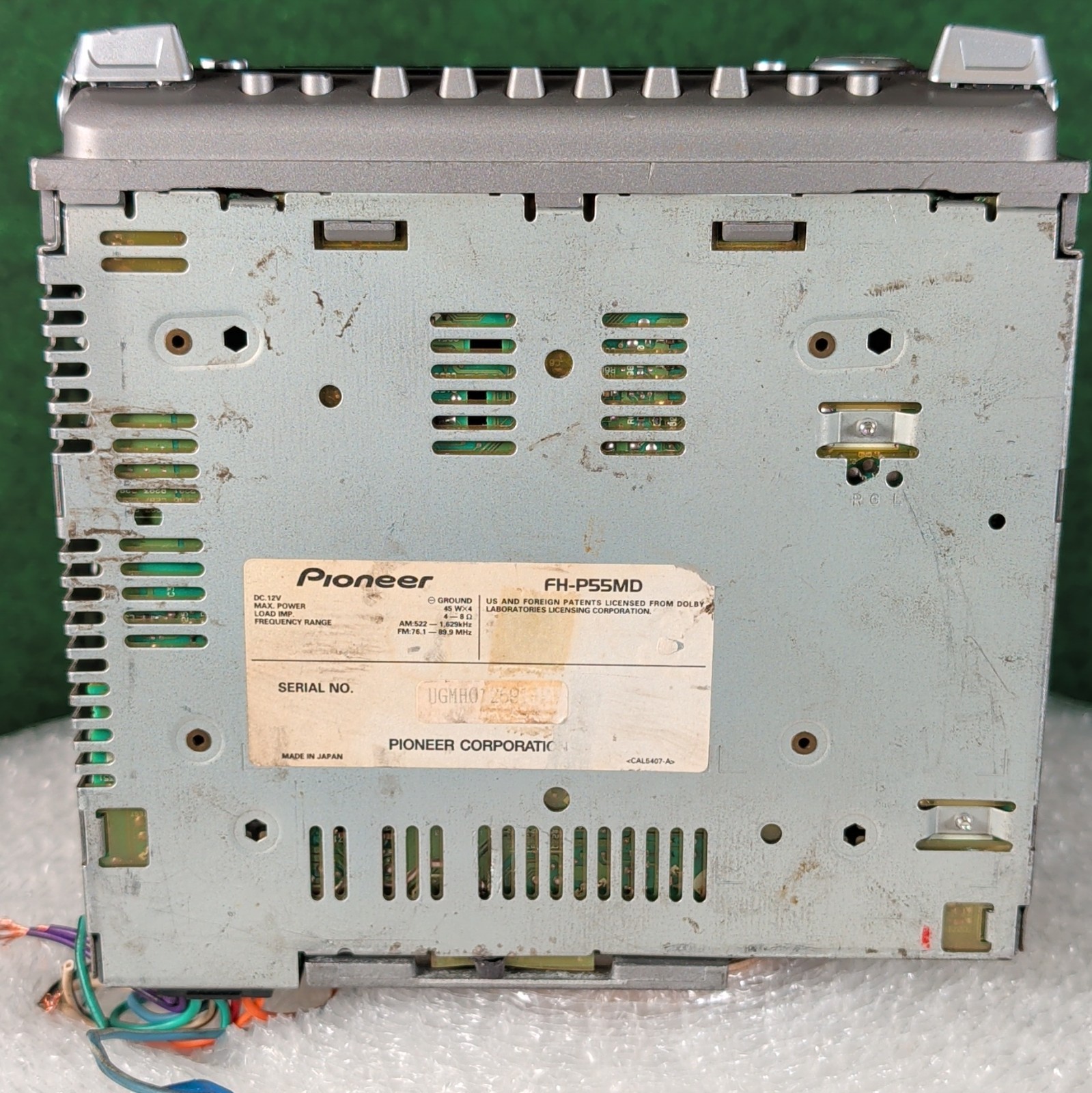Pioneer Carrozzeria FH-P55MD 2DIN CD MD Player Tested see the pictures