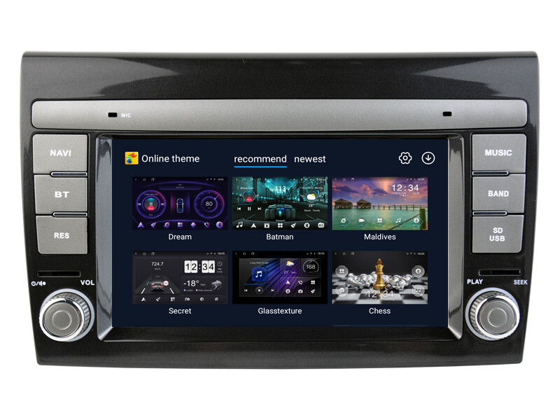 For Fiat Bravo II 2007-2014 Car Stereo Radio 8-Core Android 12 GPS 6GB+128GB BT
