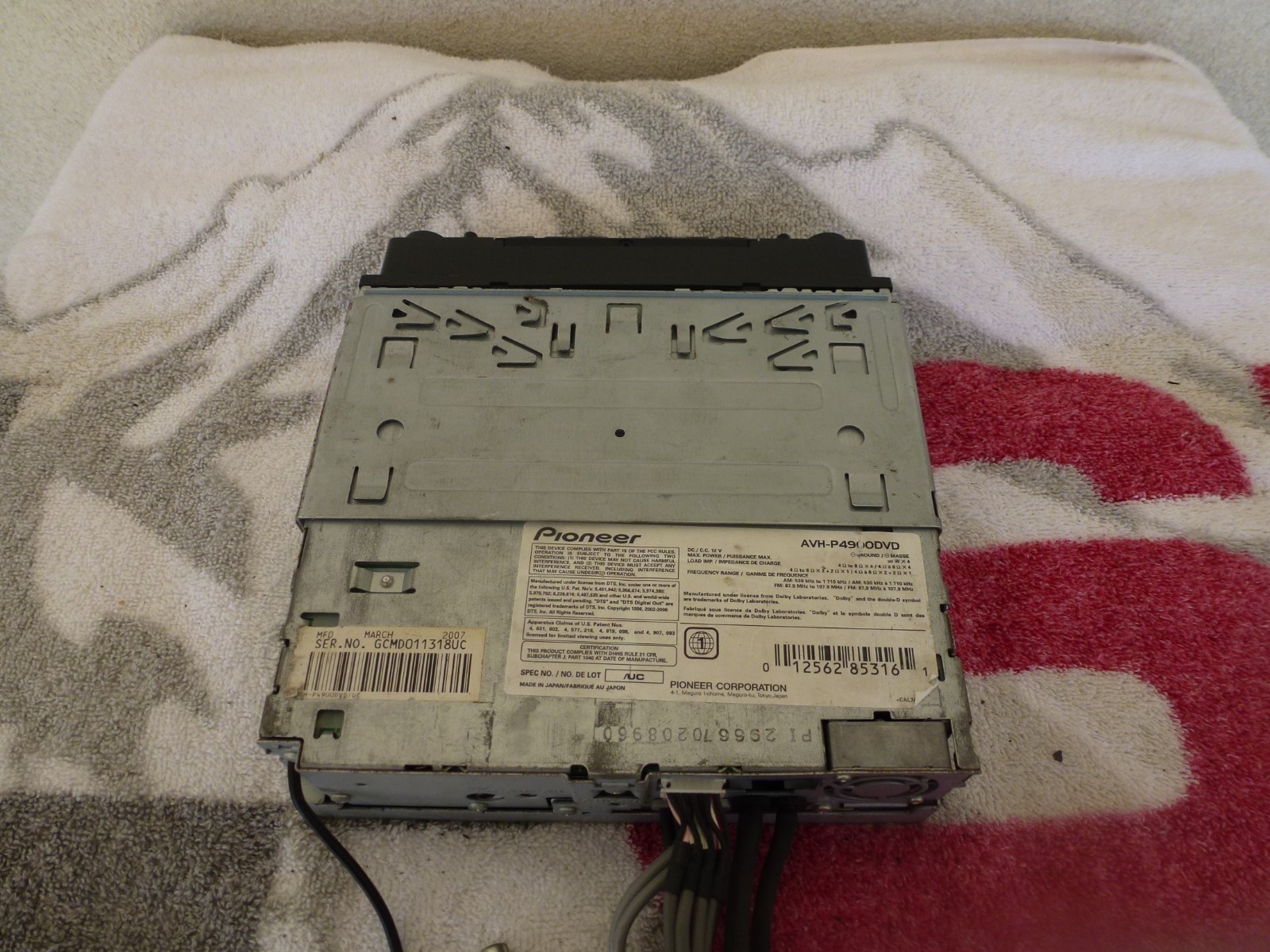 Pionee AVH-P4900DVD DVD Receiver receiver Parts/Repair Free Shipping USA!