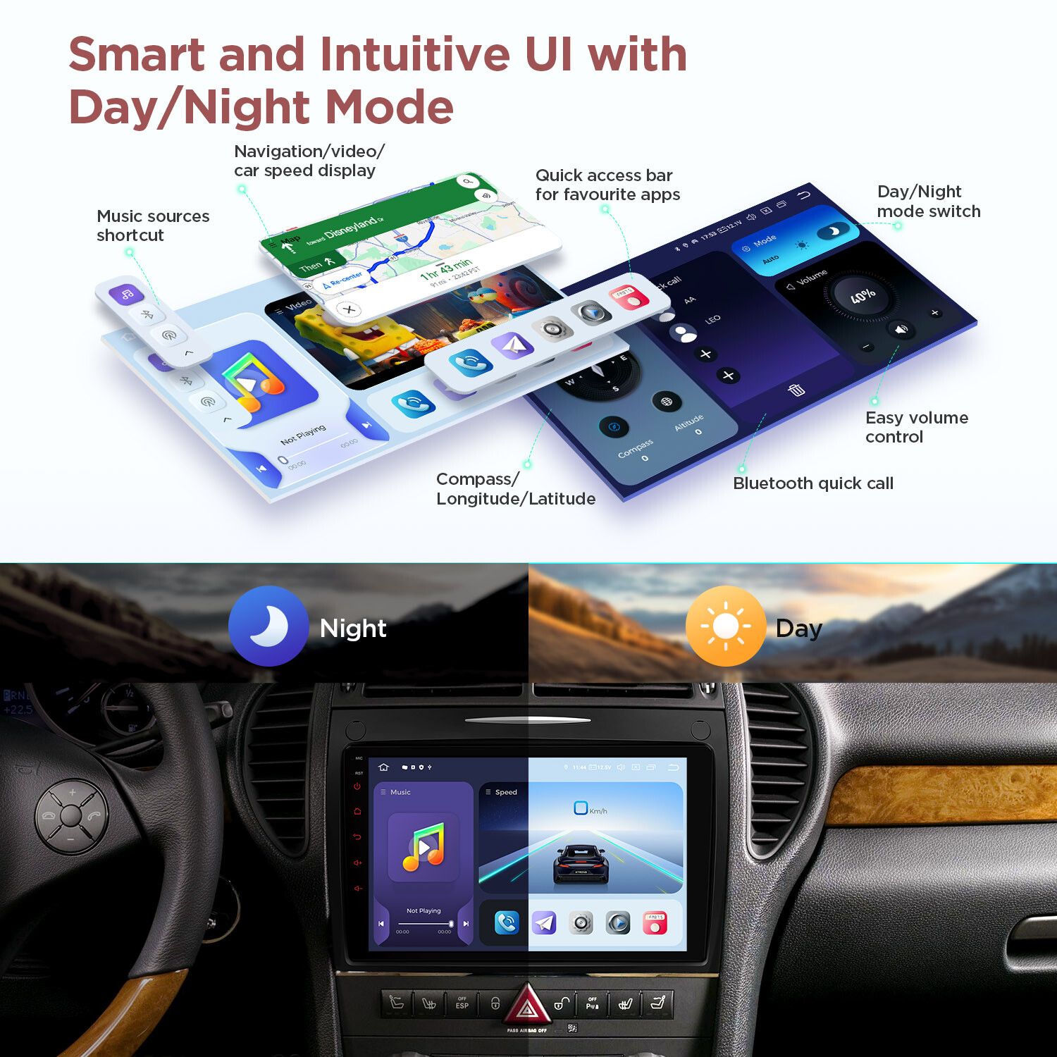 Octa Core Android 13 8+256G Car Stereo Radio GPS For Benz SLK-R171 SLK300 SLK280
