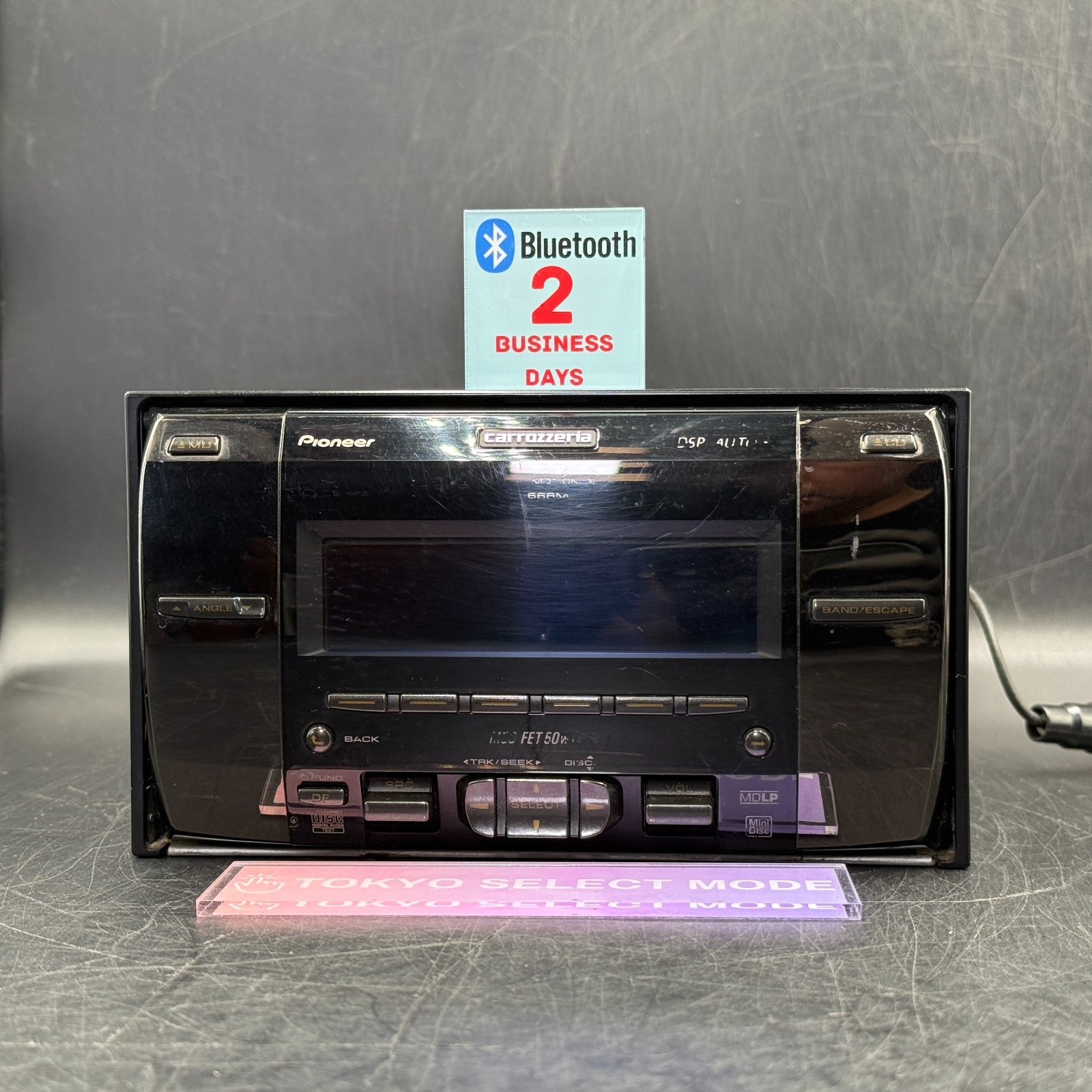 Pioneer Carrozzeria FH-P666MD 2DIN Car Audio CD MD Player Added Bluetooth Stock