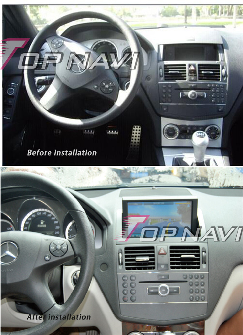 For Benz C-W204 2007-2011 Car DVD Player GPS Navi Stereo Radio RDS 4G 64GB WIFI