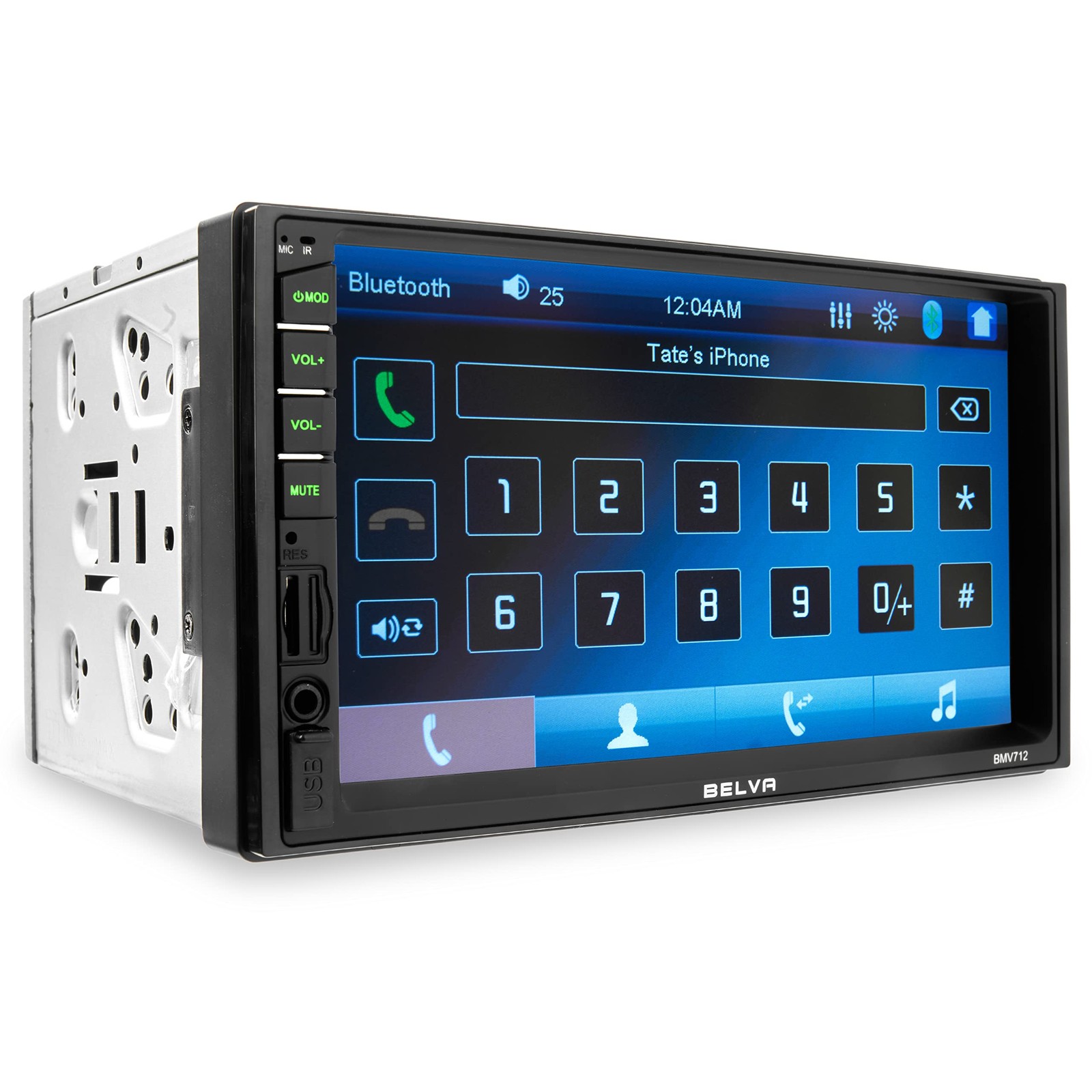 BMV712 7″ Double DIN Touchscreen Mechless Car Stereo Receiver