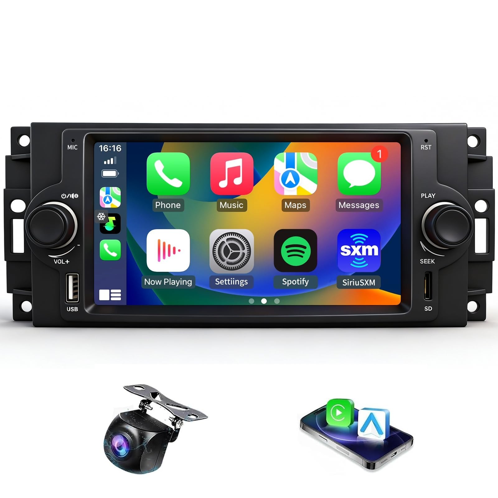 Car Radio for Dodge Ram 1500/2500 2006-2008 Chrysler 300C 2004-2008 Jeep Gran…