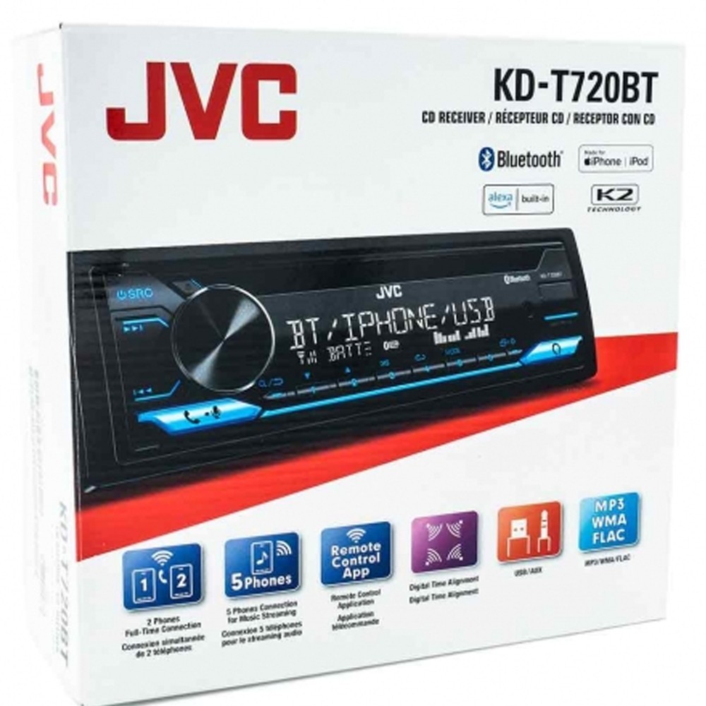 JVC CD Player AM/FM Radio Bluetooth Car Stereo & kit for 2006-2011 Honda Civic