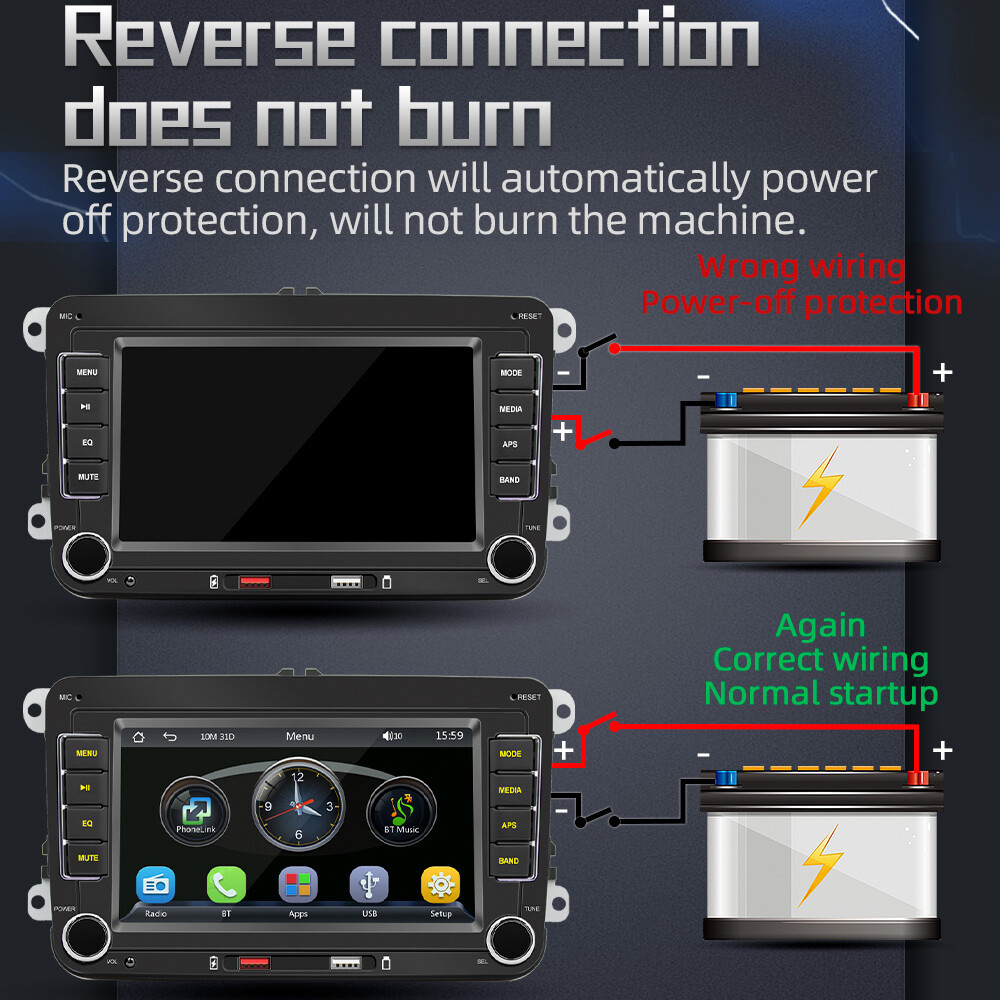 7 Inch Car Stereo MP5 Player Touchcreen AM/ with V5O7