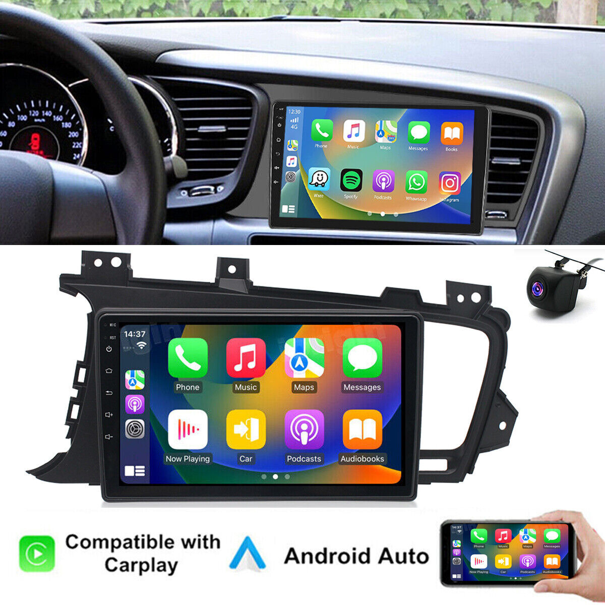 1280*800 For 2011-2013 Kia Optima K5 Carplay Car Radio stereo Auto Navi 2+32GB