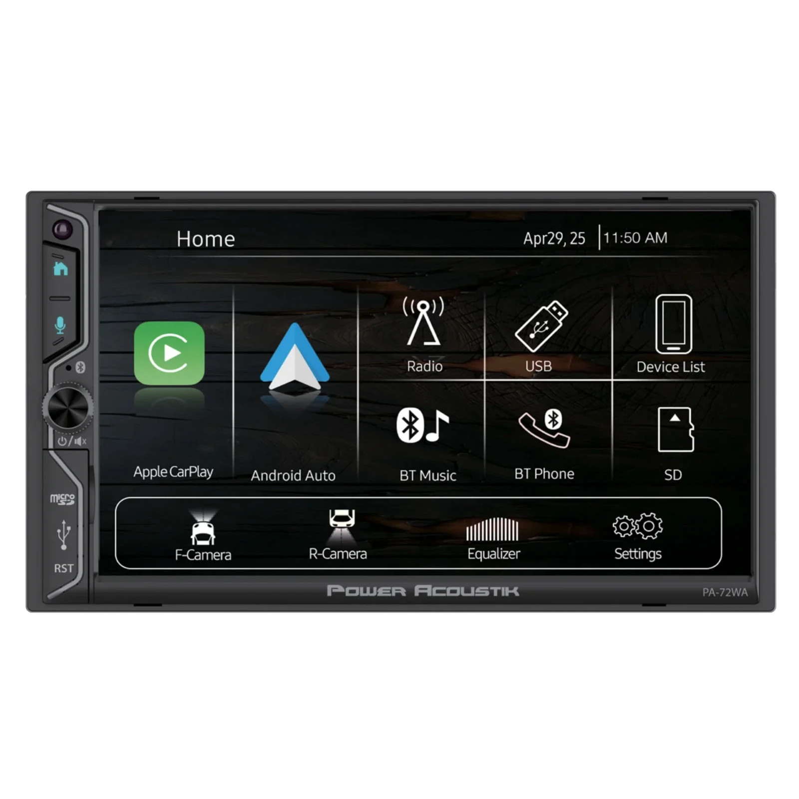 Power Acoustik PA-72WA 2-DIN Car Stereo Head Unit – 7” Touchscreen, Wireless App