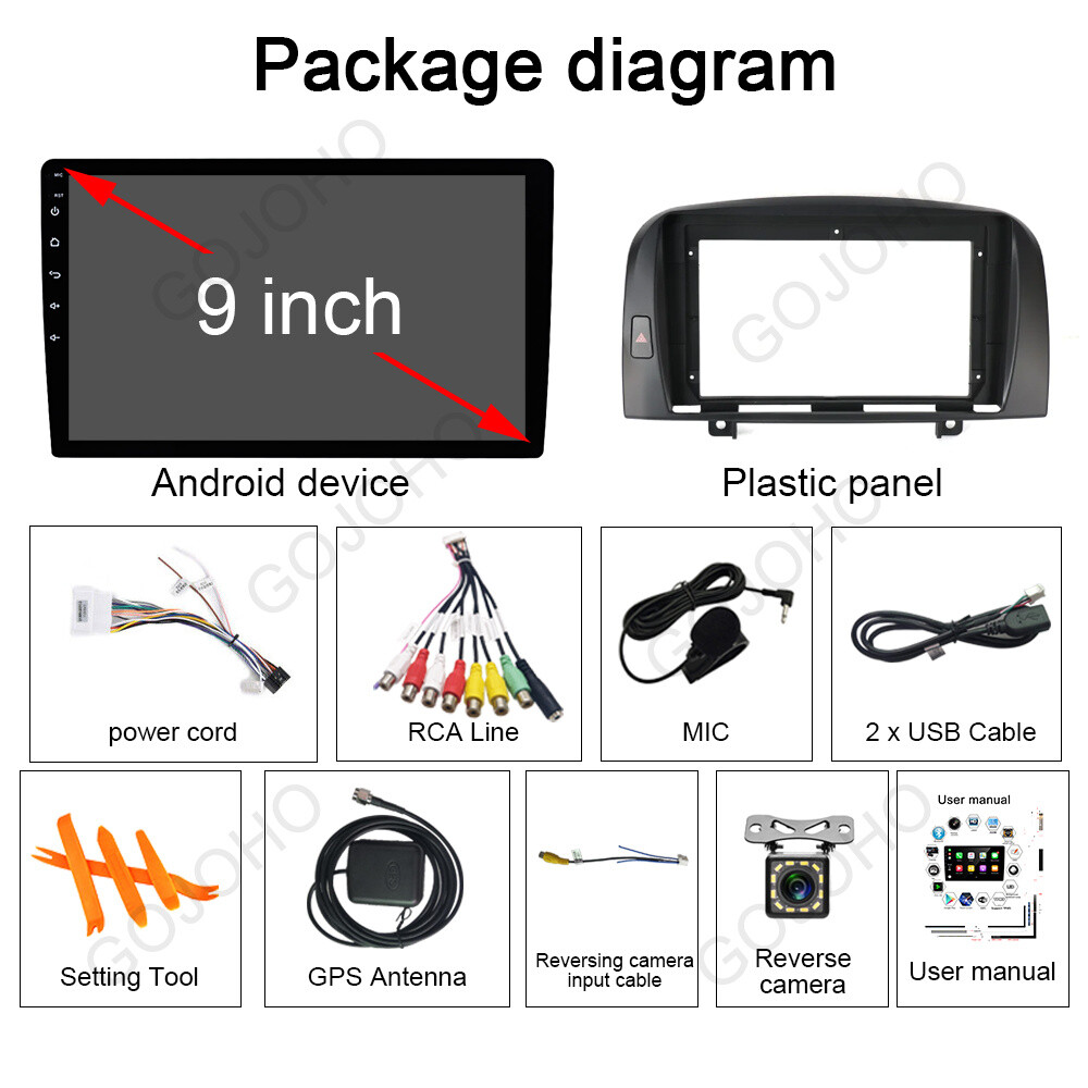 64GB For Hyundai Sonata NF 2004-2008 Android 13 Car Stereo Radio Navi BT Carplay