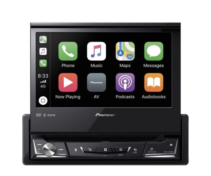 PIONEER AVH-Z7250BT DVD RDS AV Receiver Bluetooth Android Apple CarPlay 1Din