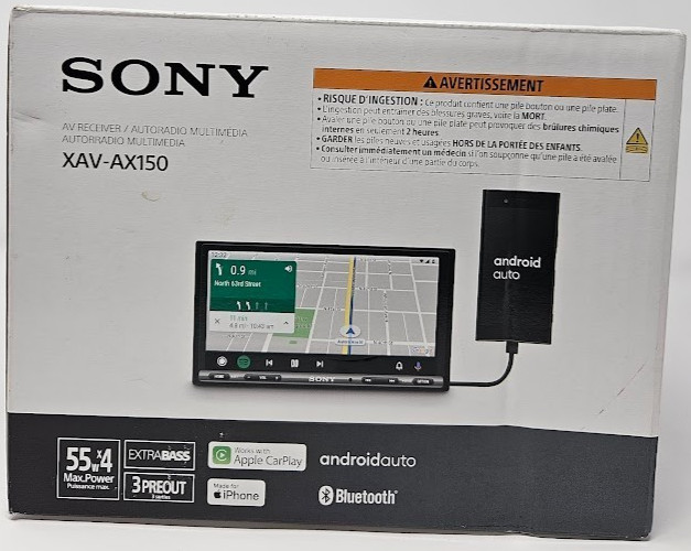Sony XAV-AX150 6.95″ Apple CarPlay Android Auto Bluetooth Car Stereo w/ Harness