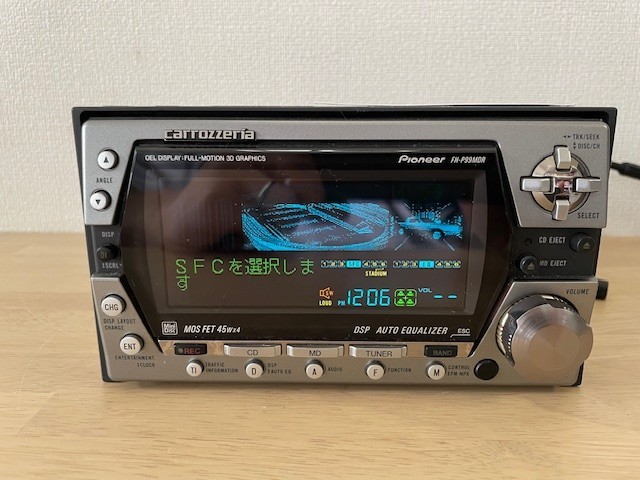 Pioneer Carrozzeria FH-P99MDR 2Din Car Audio CD MD Bluetooth Player Tested