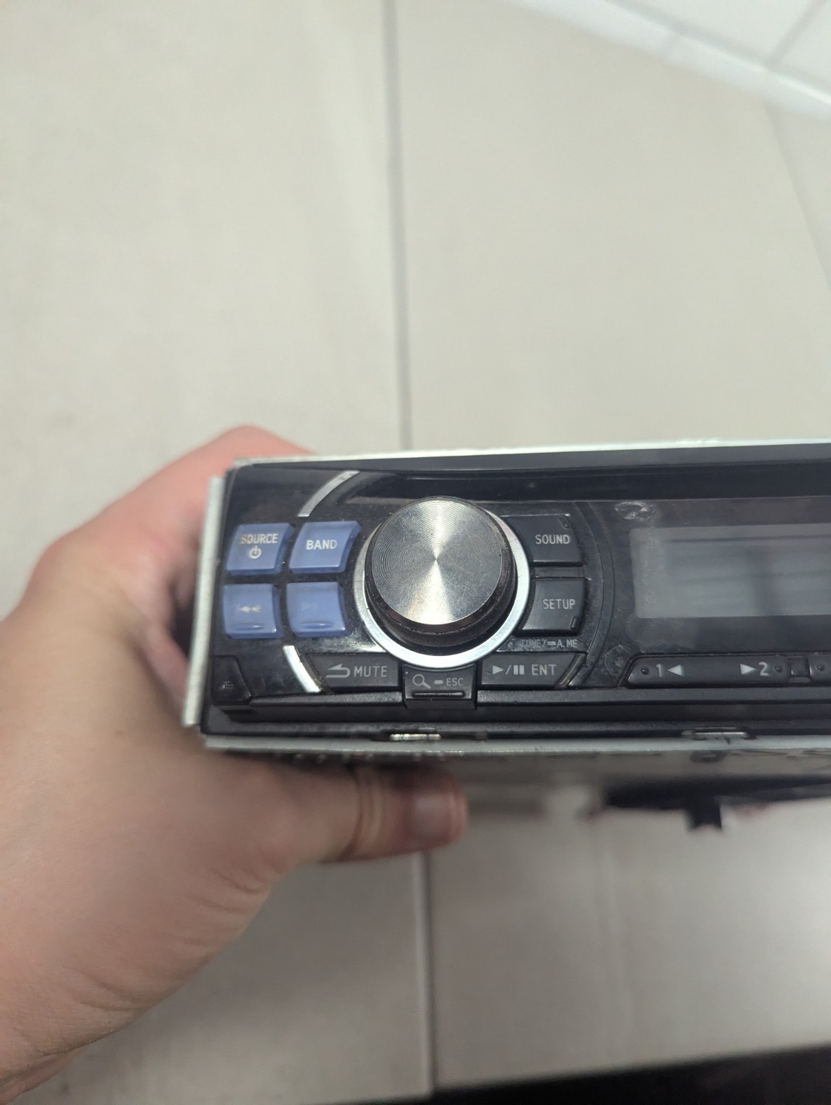 Alpine CDE-121 Car Stereo CD Receiver USB – AS IS, UNTESTED
