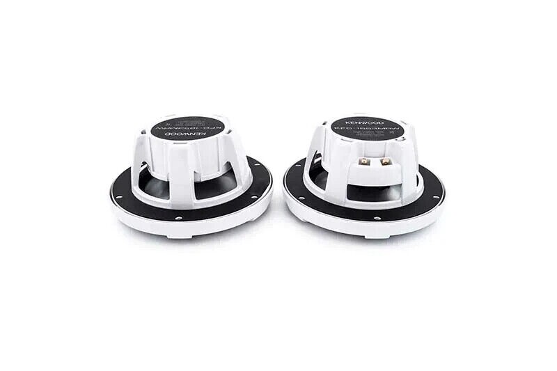 KENWOOD KMR-D382BT Marine Stereo Bluetooth, CD , & 4x KFC-1653MRW 6.5″ Speakers