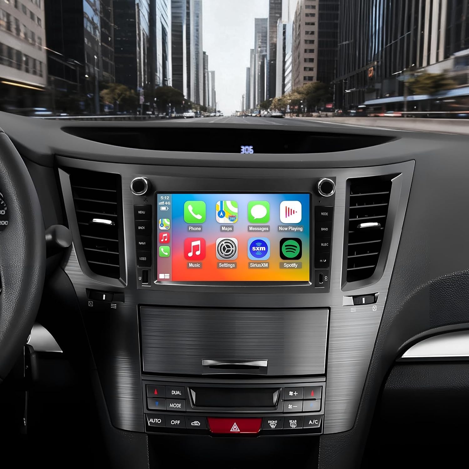 QLED Wireless Carplay Android Auto Stereo for 2010-2014 Subaru Legacy Outback