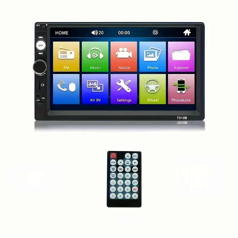 7" 2Din Car Stereo with MP5 Player,USB,AUX Audio Video Display with DVD