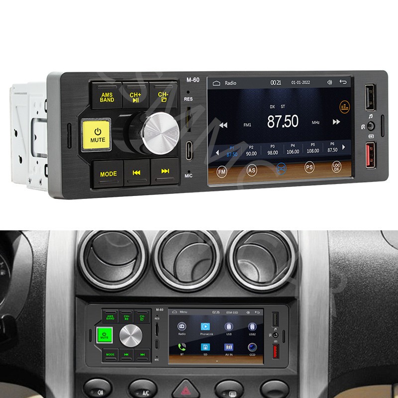 Bluetooth Car Stereo MP5 Radio Player Audio In-Dash FM Aux Input Receiver SD USB