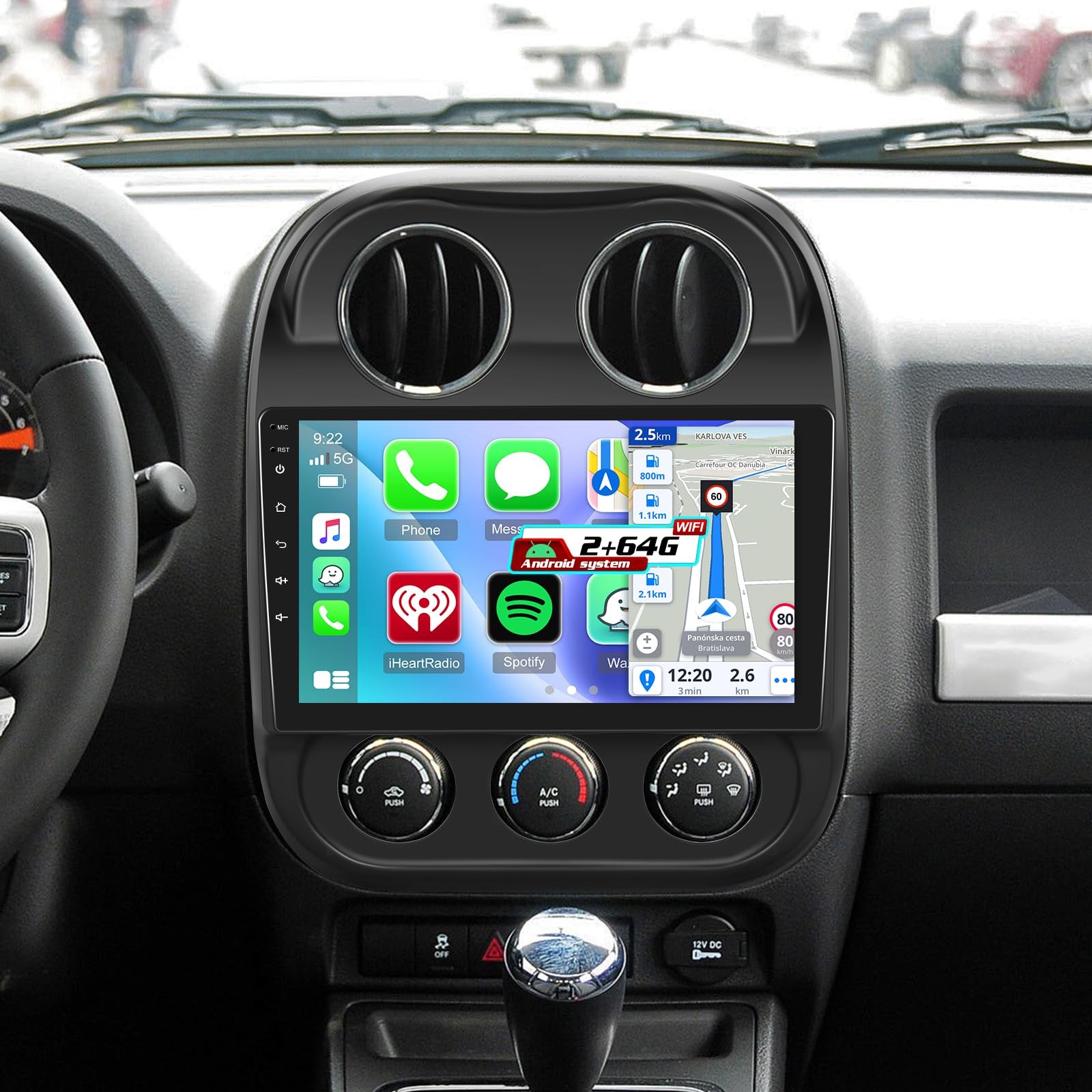 [2G+64G] 10 inch Screen for Jeep Compass Patriot Radio 2010-2016, Android Com…