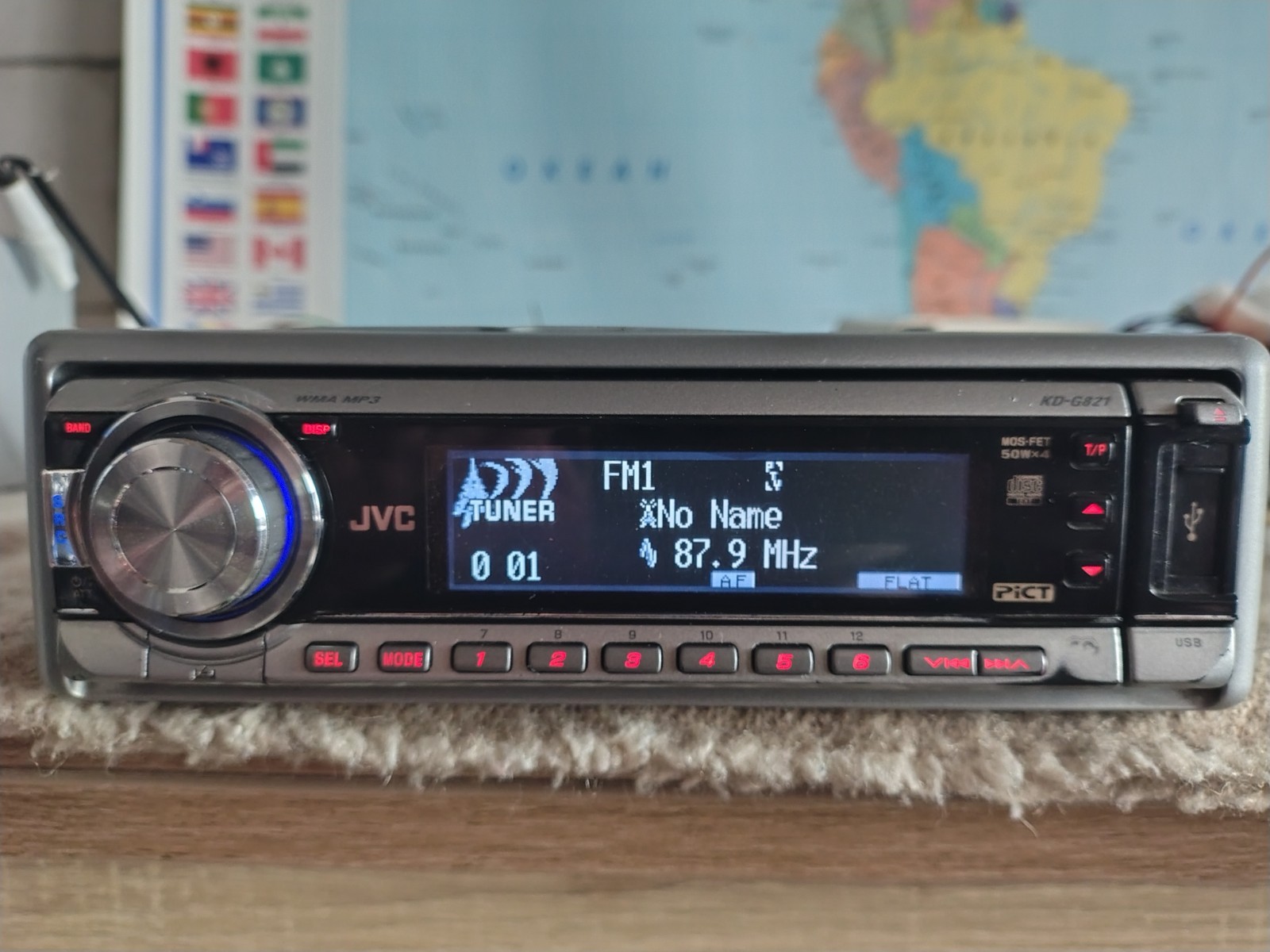 JVC KD-G821 Car Radio Stereo Mobile Media Station Fully Working Great Shape