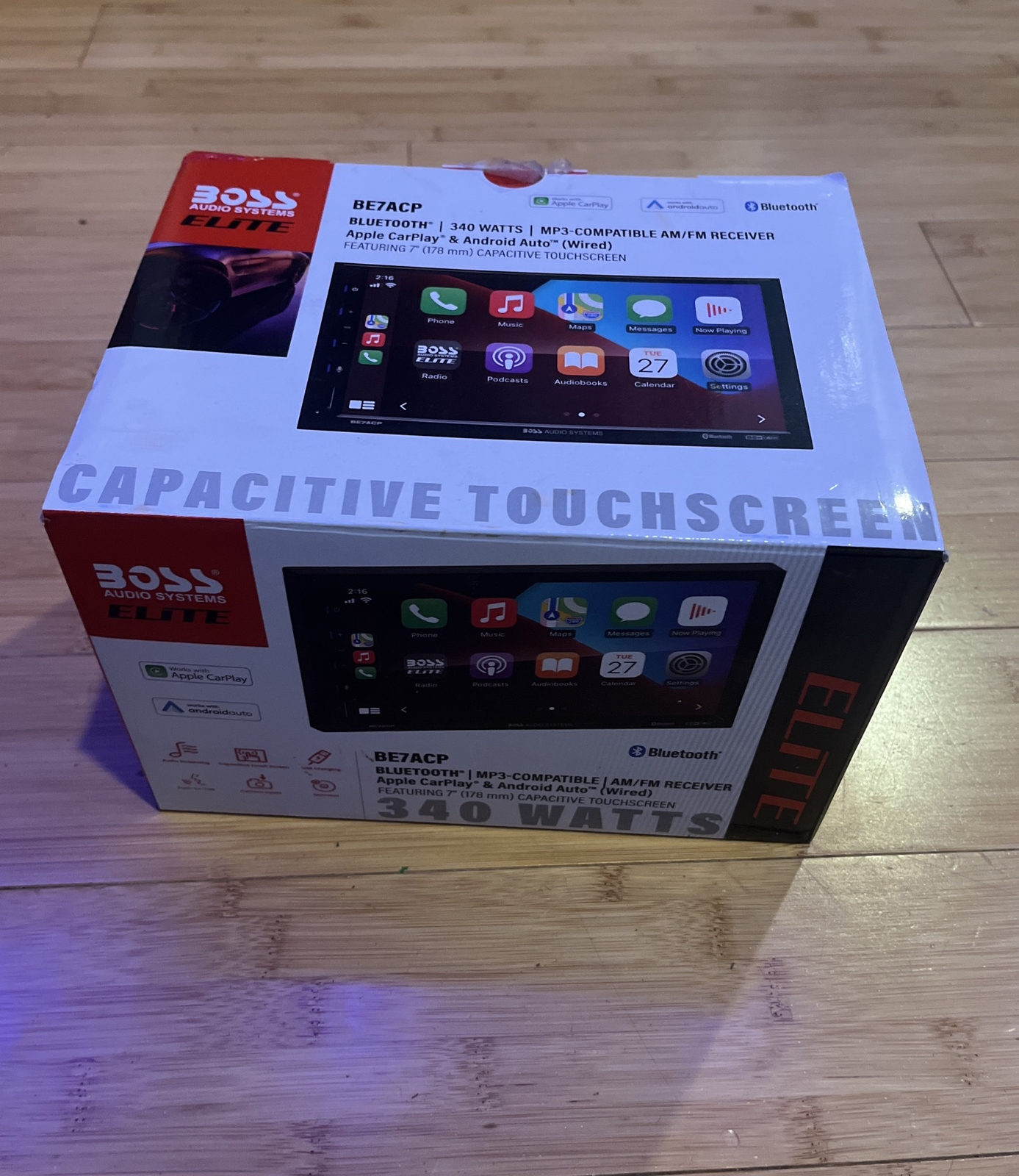 Boss Double-din BE7ACP 7 Inch Multimedia Head Unit (Apple Carplay & Anroid Auto)