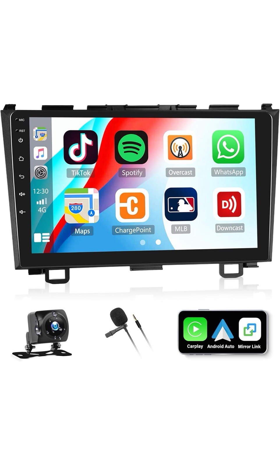 2G+64G Android Car Radio Stereo for Honda CRV 2007-2011 Wireless Apple Carpla…