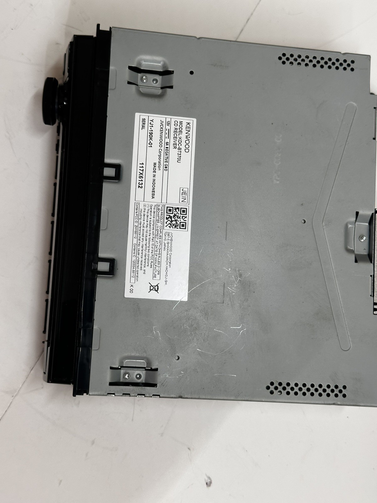 Kenwood KDC-BT370U CD Car Stereo CD Receiver BT Single DIN 13-Band EQ